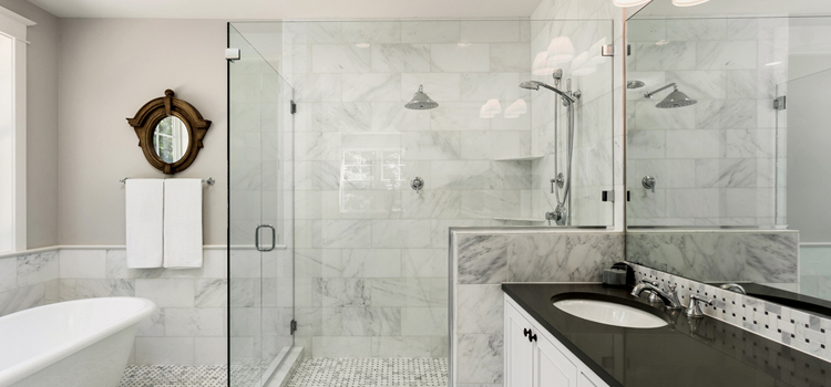 bathroom shower door installation in West Carson
