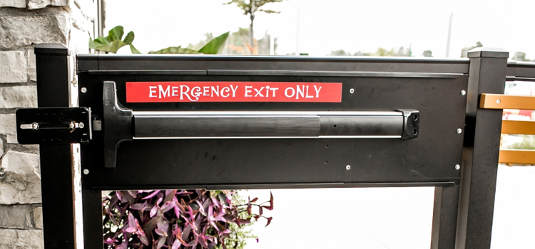 emergency push bar installation in West Carson